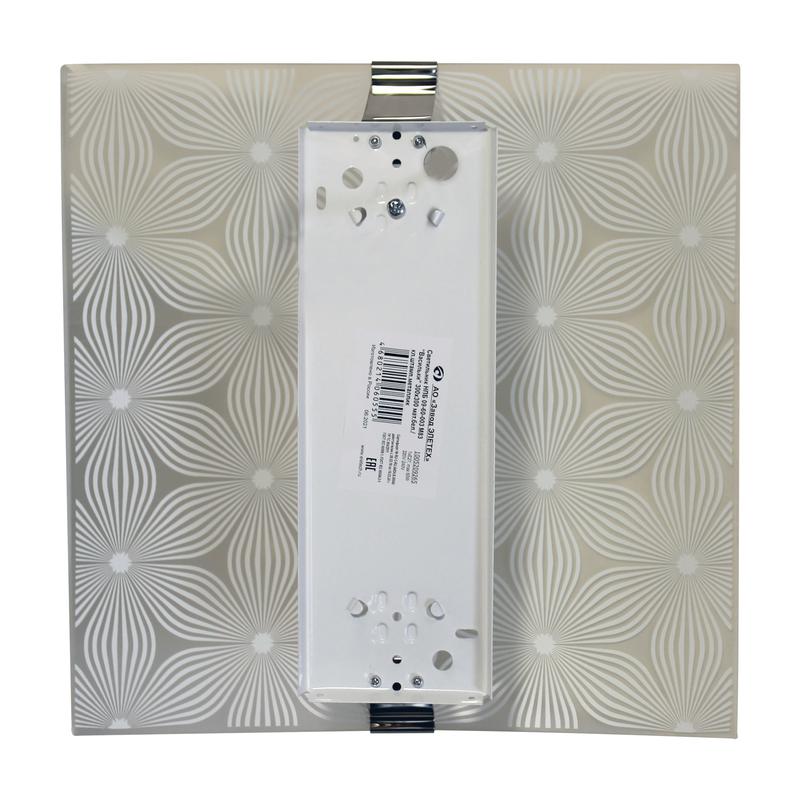  Светильник НПБ 09-60-003 М83 "Васильки" 300х300 матов. бел./клипсы штамп метал. (инд. упак.) Элетех 1005209265 фото в каталоге от BTSprom.by