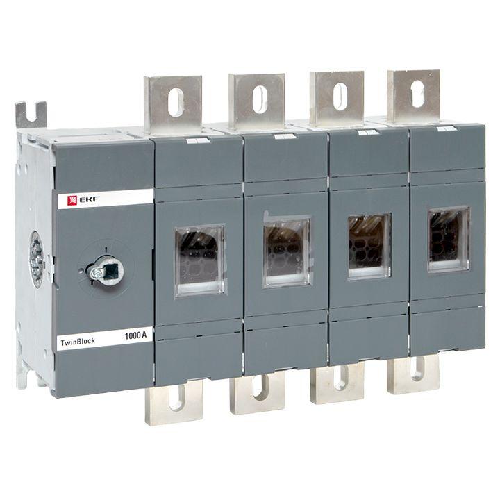 рубильник 4п 1000а без рукоятки управления twinblock ekf tb-s-1000-4p от BTSprom.by