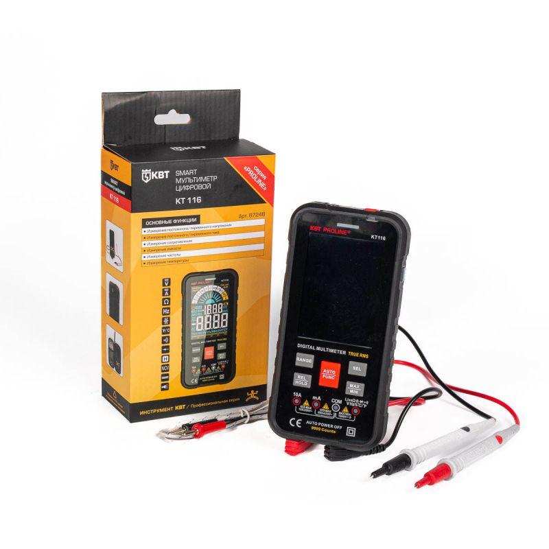  Мультиметр цифровой SMART с True RMS KT 116 КВТ 87248 фото в каталоге от BTSprom.by
