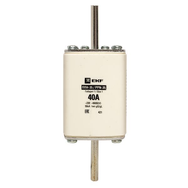  Вставка плавкая ППН-35 250/40А габарит 1 PROxima EKF fus-35/250/40 фото в каталоге от BTSprom.by