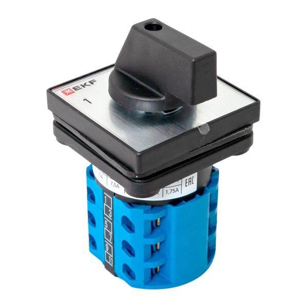  Переключатель кулачковый ПК-1-43 3п 10А "1-0-2" IP65 EKF pk-1-43-10-65 фото в каталоге от BTSprom.by