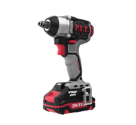 гайковерт аккумуляторный бесщеточный impact 20в 300нм 1/2дюйм+hex 1/4дюйм 1х2а.ч заряд. устр. (кейс) p.i.t. piw20h-300b/1 от BTSprom.by