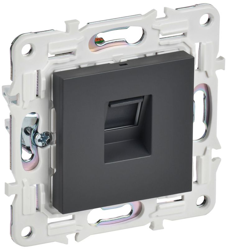 розетка компьютерная rj45 кат.5e skandy sk-k01t титан iek sk-k10-1-k48 от BTSprom.by