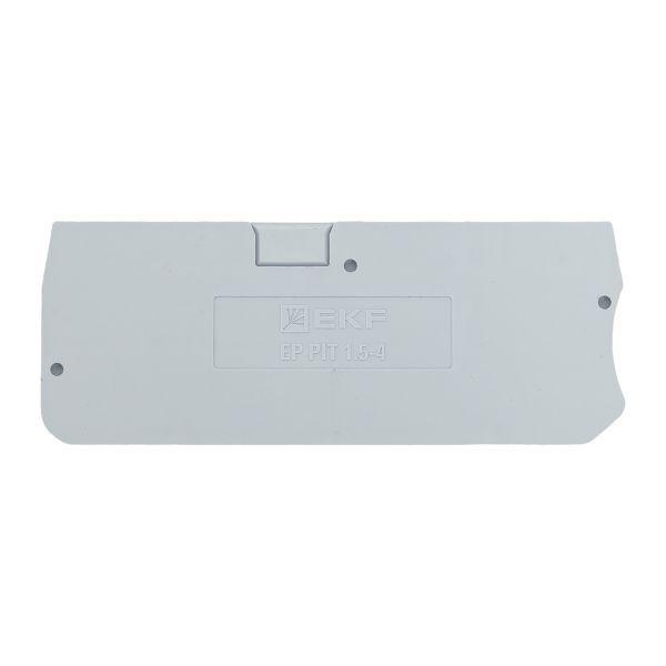  Заглушка для 1.5 Push-in 4 вывода сер. EKF EP-PIT-1.5-4 фото в каталоге от BTSprom.by