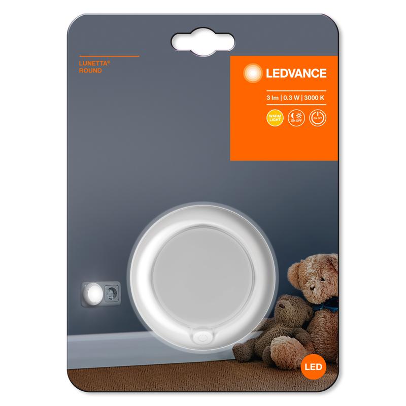 светильник lunetta round 0.3вт 3000к 3лм 220-240в ip20 с сенсором бел. ledvance 4058075266827 от BTSprom.by