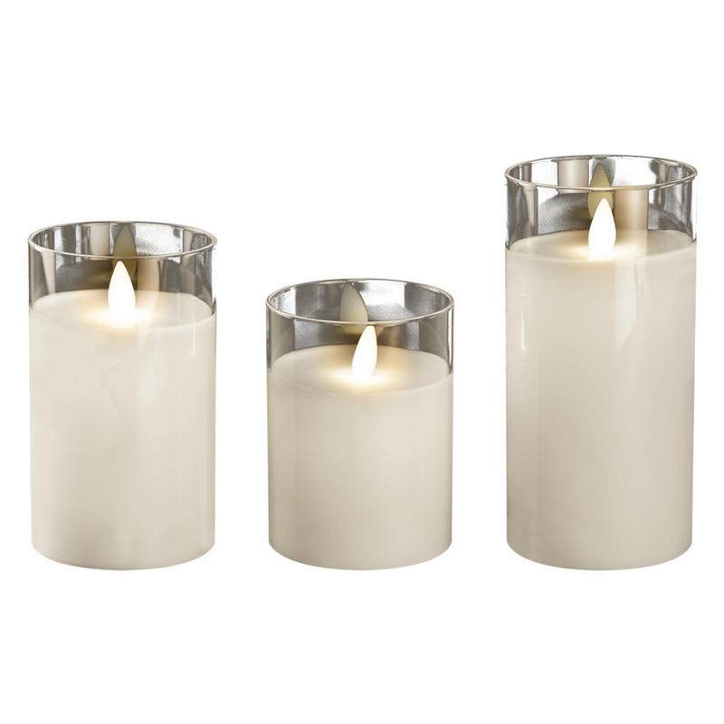 свеча декоративная cl7-set3-wh с пультом 3хaaa для каждой свечи (не в компл.) бел. (уп.3шт) фаzа 5018853 от BTSprom.by