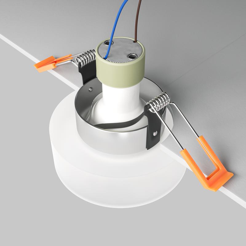  Светильник Pauline 1х10Вт GU10 встраив. Maytoni DL046-01W фото в каталоге от BTSprom.by