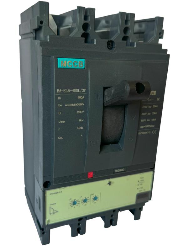 выключатель автоматический mccb ba-el6-400l/3p 400а (электронный micrologic 2.3 icu:50ka) eltec 1223400 от BTSprom.by