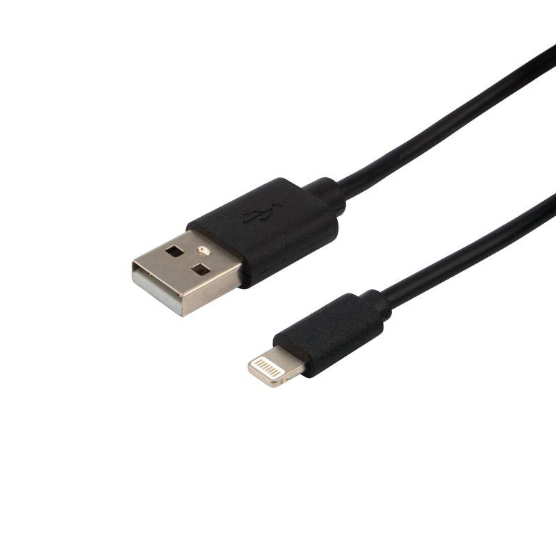  Кабель USB-A-Lightning для Apple 1А 1м ПВХ черн. Rexant 18-1122 фото в каталоге от BTSprom.by