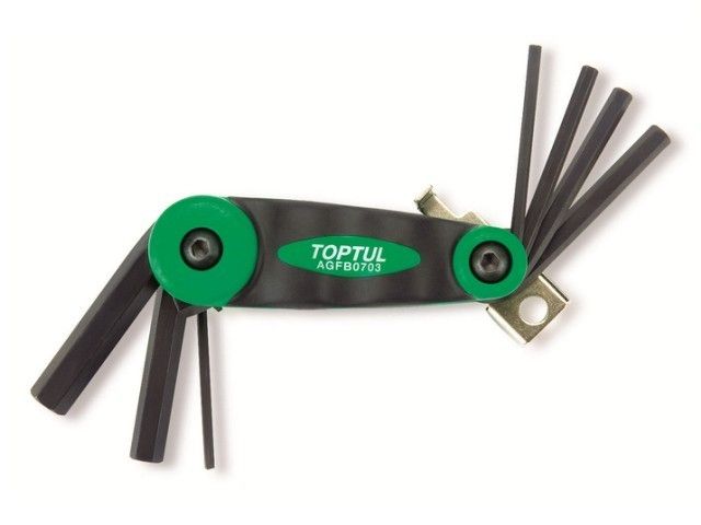 набор ключей шестигр. 2,5-10мм 7шт длинн. toptul agfb0703 от BTSprom.by