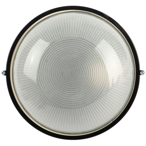  Светильник НБП 03-60-001 1х60Вт E27 IP54 акватермо алюм./стекло D176 круг черн. Эра Б0063905 фото в каталоге от BTSprom.by