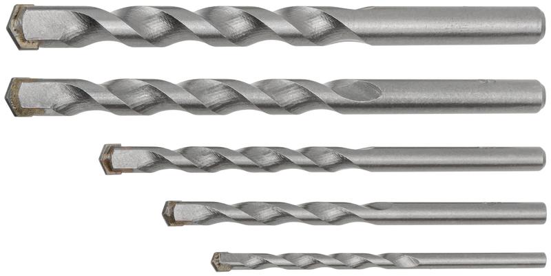  Набор сверл победитовых ударных; цилиндрический хвостовик 5шт (4-5-6-8-10мм) FIT 34567 фото в каталоге от BTSprom.by