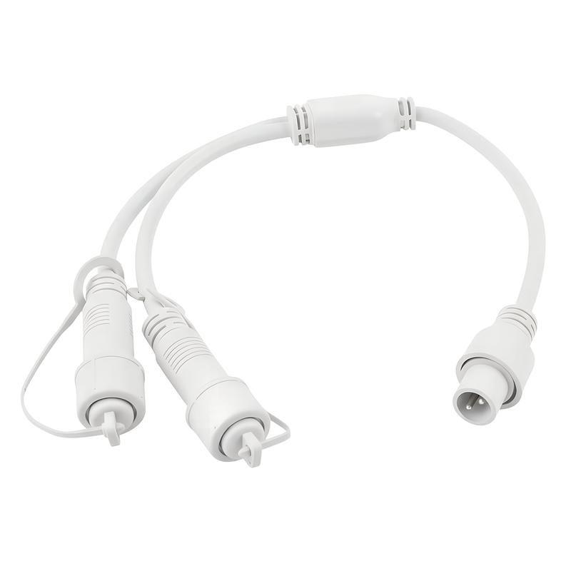 провод-разветвитель для гирлянд ucx-f90 s2/0.4m/wh серии f90pro 0.4м 2 выхода статика/мерцание ip67 бел. uniel ul-00013232 от BTSprom.by