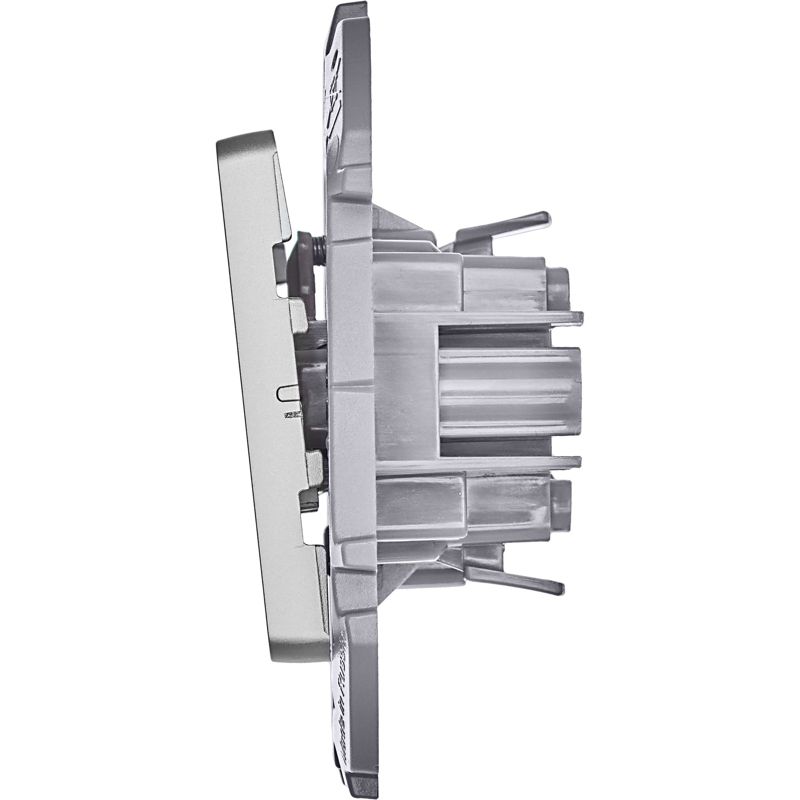  Выключатель кнопочный Inspiria 6А 250В без фиксации НО/НЗ механизм алюм. IEK 673692 фото в каталоге от BTSprom.by