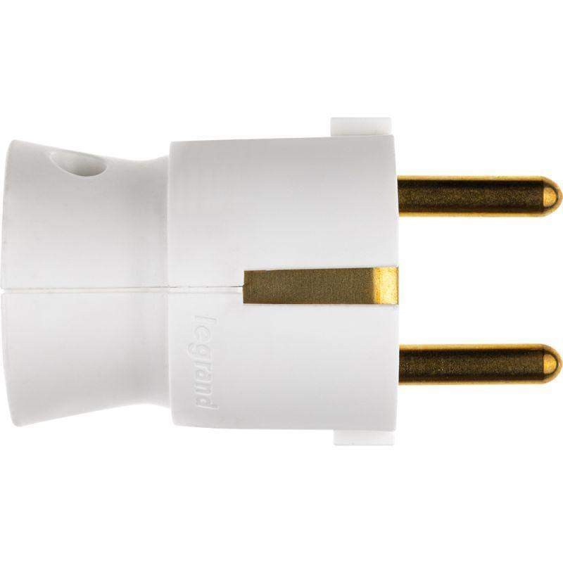 вилка электрич. каб. helium 16а нижний ввод с заземл. бел. leg 050188 от BTSprom.by