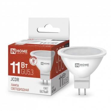 лампа светодиодная led-jcdr-vc 11вт рефлектор 4000к нейтр. бел. gu5.3 990лм 230в in home 4690612020358 от BTSprom.by