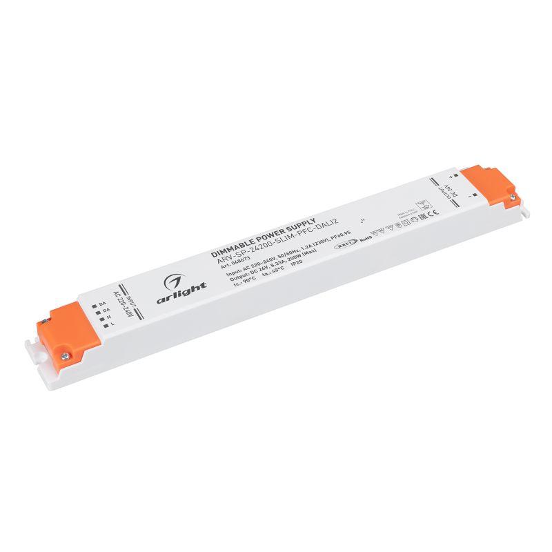 блок питания arv-sp-24200-slim-pfc-dali2 (24в 8.33а 200вт) ip20 пластик arlight 048673 от BTSprom.by