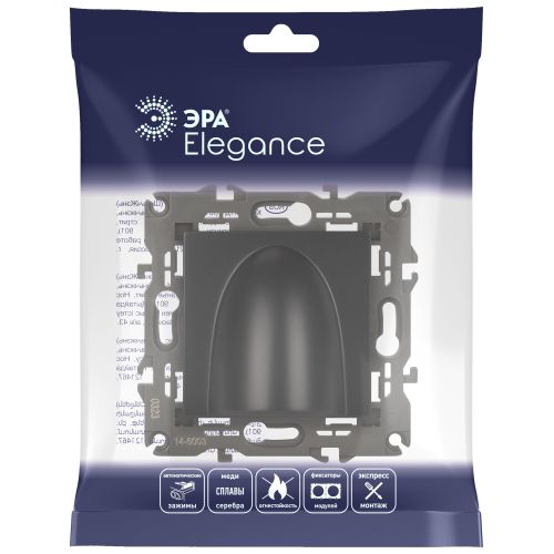  Вывод кабеля Elegance 14-6003-05 антрацит ЭРА Б0051069 фото в каталоге от BTSprom.by