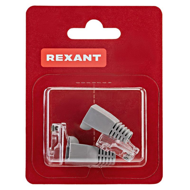  Набор разъемов сетевых №3 (2 разъема UTP; 2 колпачка) (уп.2шт) Rexant 06-0073-A2 фото в каталоге от BTSprom.by