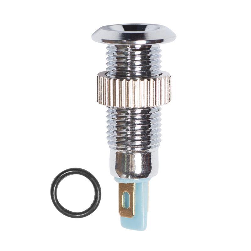 индикатор металл. d8 12в подсветка бел. led rexant 36-4719 от BTSprom.by