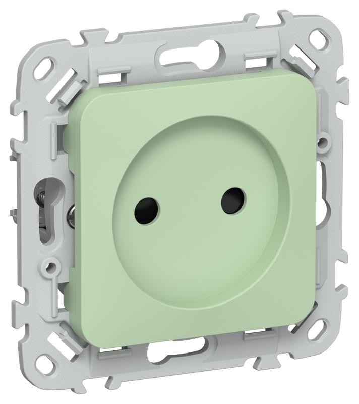 розетка сп flite рсш01-1-флф 10а без заземл. с защ. шторками безвинтовое крепление механизм фисташк. iek fi-r13-10-1-k93 от BTSprom.by