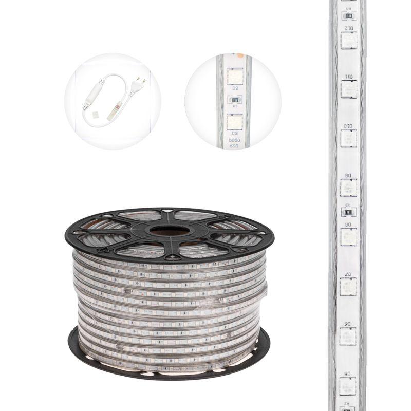 лента светодиодная smd5050 13х8мм 60led/м 14.4вт/м 220в ip67 красн. (уп.100м) neon-night 142-101 от BTSprom.by
