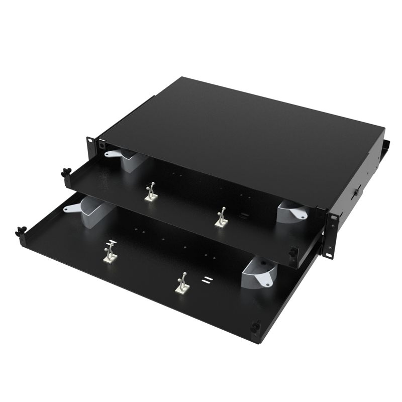  Полка оптическая выдвижная без лицевой панели неукомплектованная 2U черн. DKC RNFPE2U48 фото в каталоге от BTSprom.by