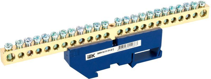 шина нулевая на din-изол. шни 8х12-24-д-с iek ynn10-812-24d-k07 от BTSprom.by