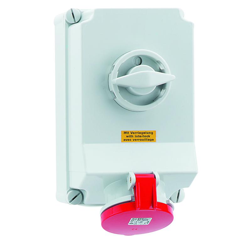 розетка 63а 5п 6ч 400в ip44 260х160мм с блокировк. bals 16603 от BTSprom.by