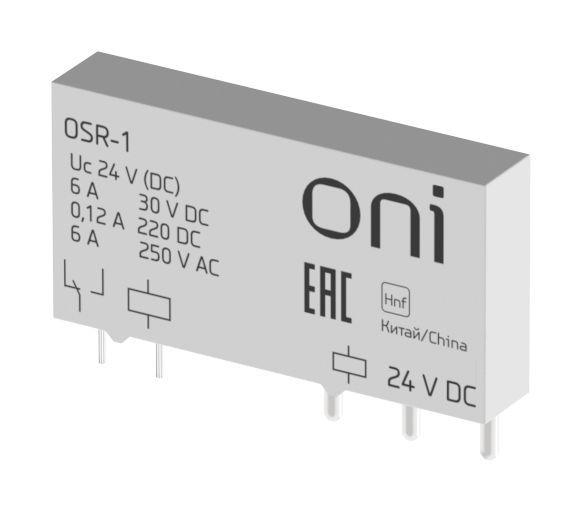 реле ультратонкое osr 1c 24в dc oni osr-1 от BTSprom.by