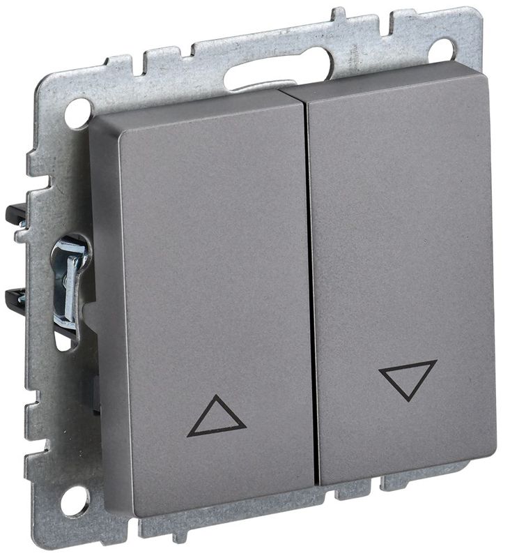 выключатель жалюзи сп brite вс10-1-5-брс 10а механизм сталь iek br-v15-0-10-k46 от BTSprom.by