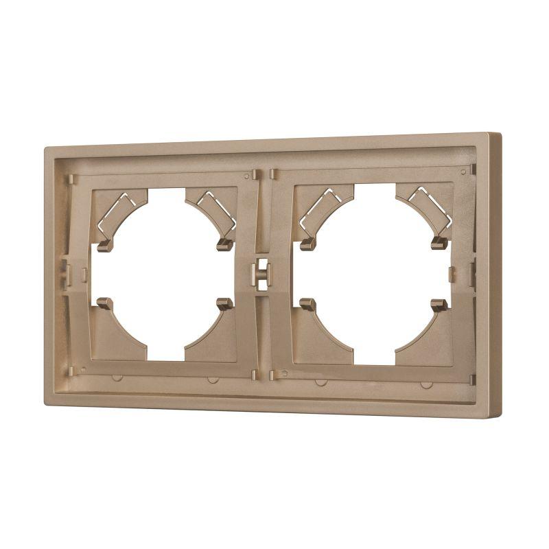 рамка 2-м frm-tendo-pl-2-gd пластик. зол. arlight 053842 от BTSprom.by