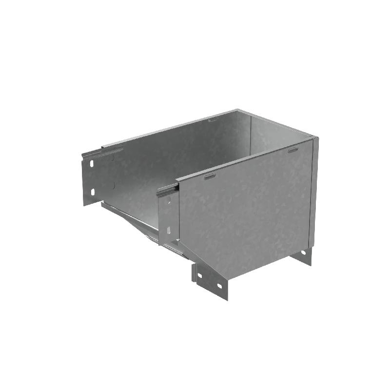 Угол для лотка вертикальный внешний правый с разворотом трассы на 90град. 200х100 "ПЛЮС" VLPDplus90-100-200-R INOX304 КМ PL6031 от BTSprom.by