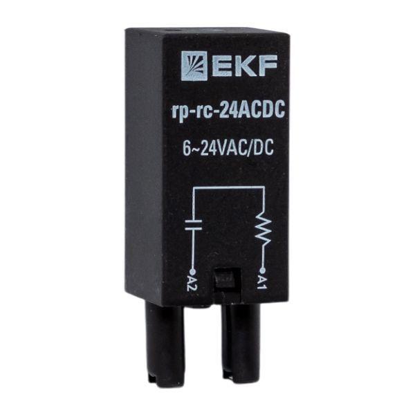 модуль защитный rc 6-24в ac/dc для промежуточных реле rp averes ekf rp-rc-24acdc от BTSprom.by