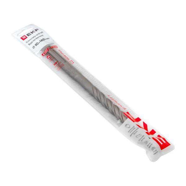  Бур по бетону SDS-plus 10х160мм 4 резца 4S спираль Expert EKF db-10-160-4x4 фото в каталоге от BTSprom.by