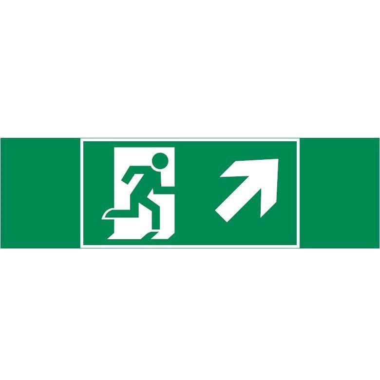 знак "фигура / стрелка вправо вверх" 310х90мм для аварийно-эвакуационного светильника basic ip65 varton v5-em02-60.002.023 от BTSprom.by