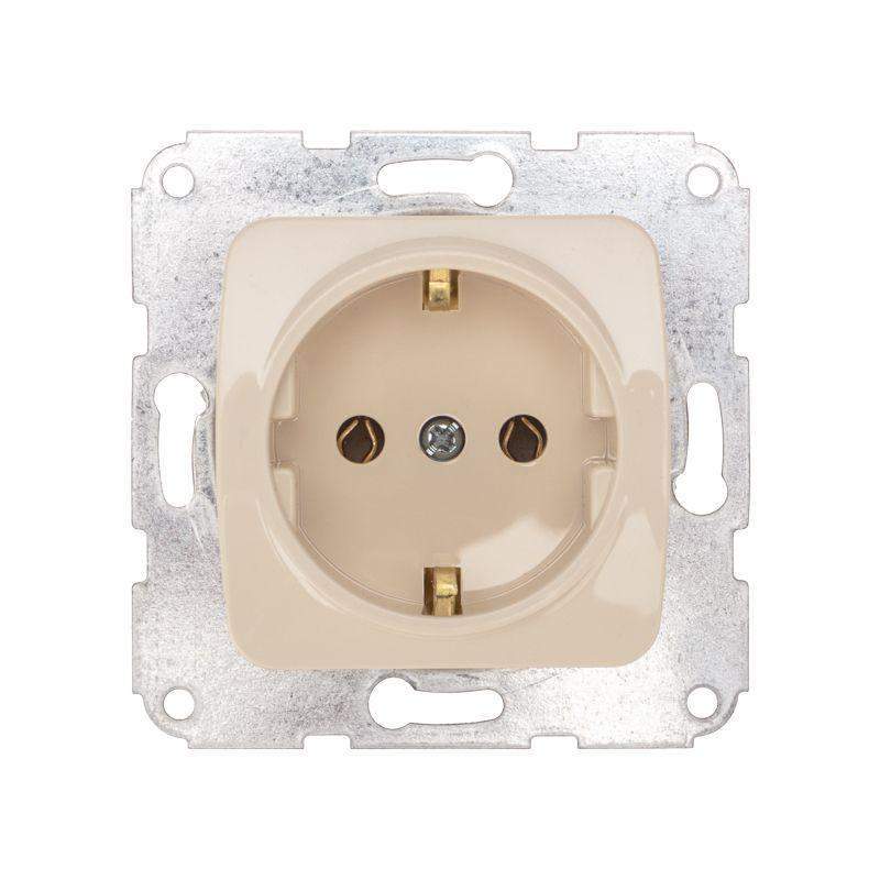 розетка 1-м сп 16а dea с заземл. механизм беж. kranz kr-78-0241 от BTSprom.by