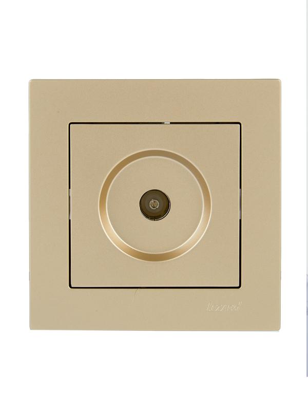 розетка тв проходная vesna зол. lezard 742-3688-129 от BTSprom.by