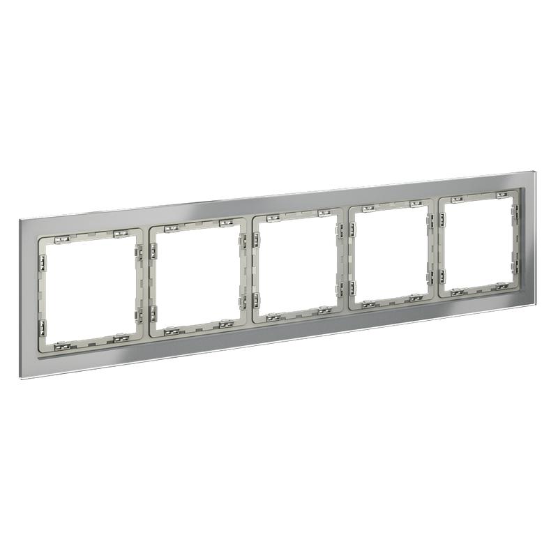  Рамка 5-м S70 стеклян. сталь Voltum VLS110505 фото в каталоге от BTSprom.by