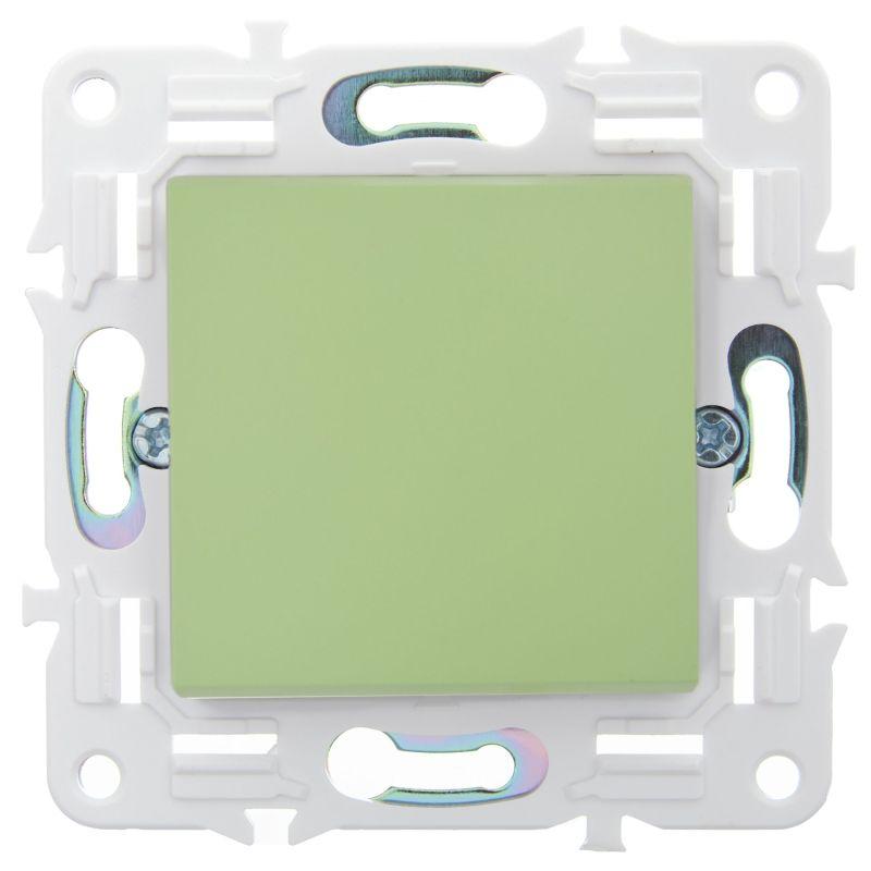  Выключатель 1-кл. SKANDY 10А SK-V01G мятный IEK SK-V10-0-10-K06 фото в каталоге от BTSprom.by