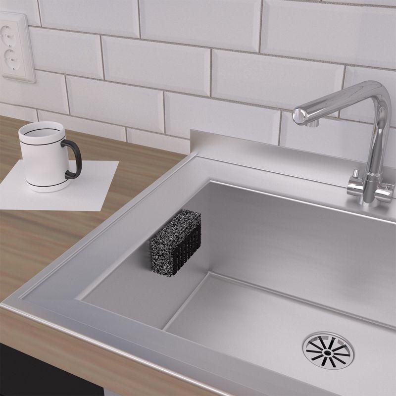  Держатель для хранения губки и кухонной утвари монтаж без сверления черн. Rexant 38-0693 фото в каталоге от BTSprom.by