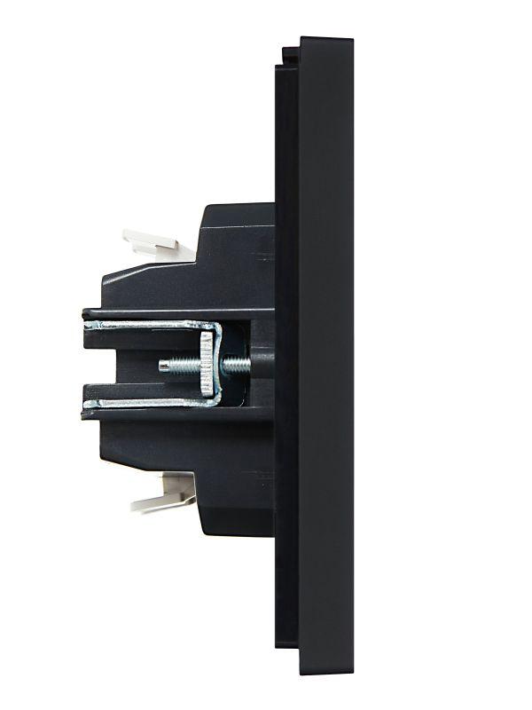  Выключатель перекрестный 1-кл. СП FORTE&PIANO 10А FP112 черн. IEK FP-V13-0-10-1-K02 фото в каталоге от BTSprom.by