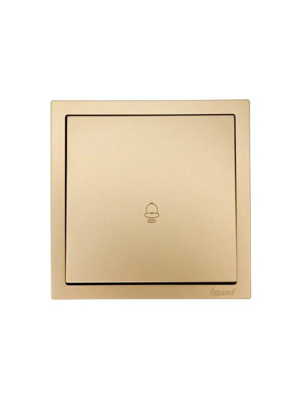  Кнопка звонка СП ZIMA IP20 безвинт. зажим зол. LEZARD 704-3688-103QC фото в каталоге от BTSprom.by