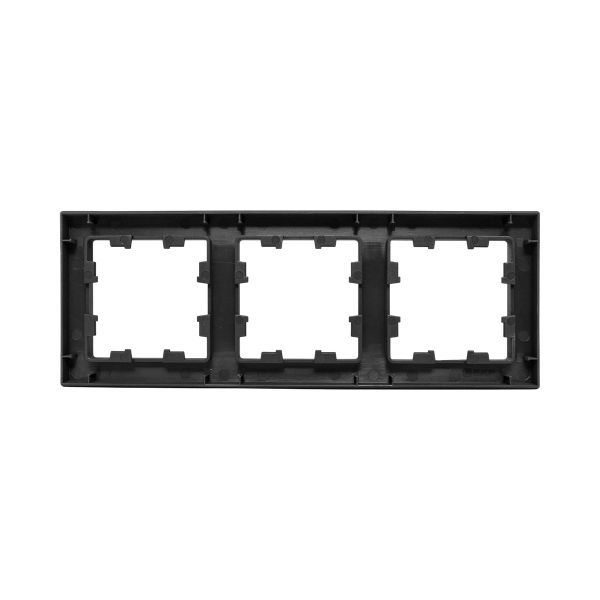  Рамка 3-м Эпика пластик черн. EKF UP1-FPB-03 фото в каталоге от BTSprom.by