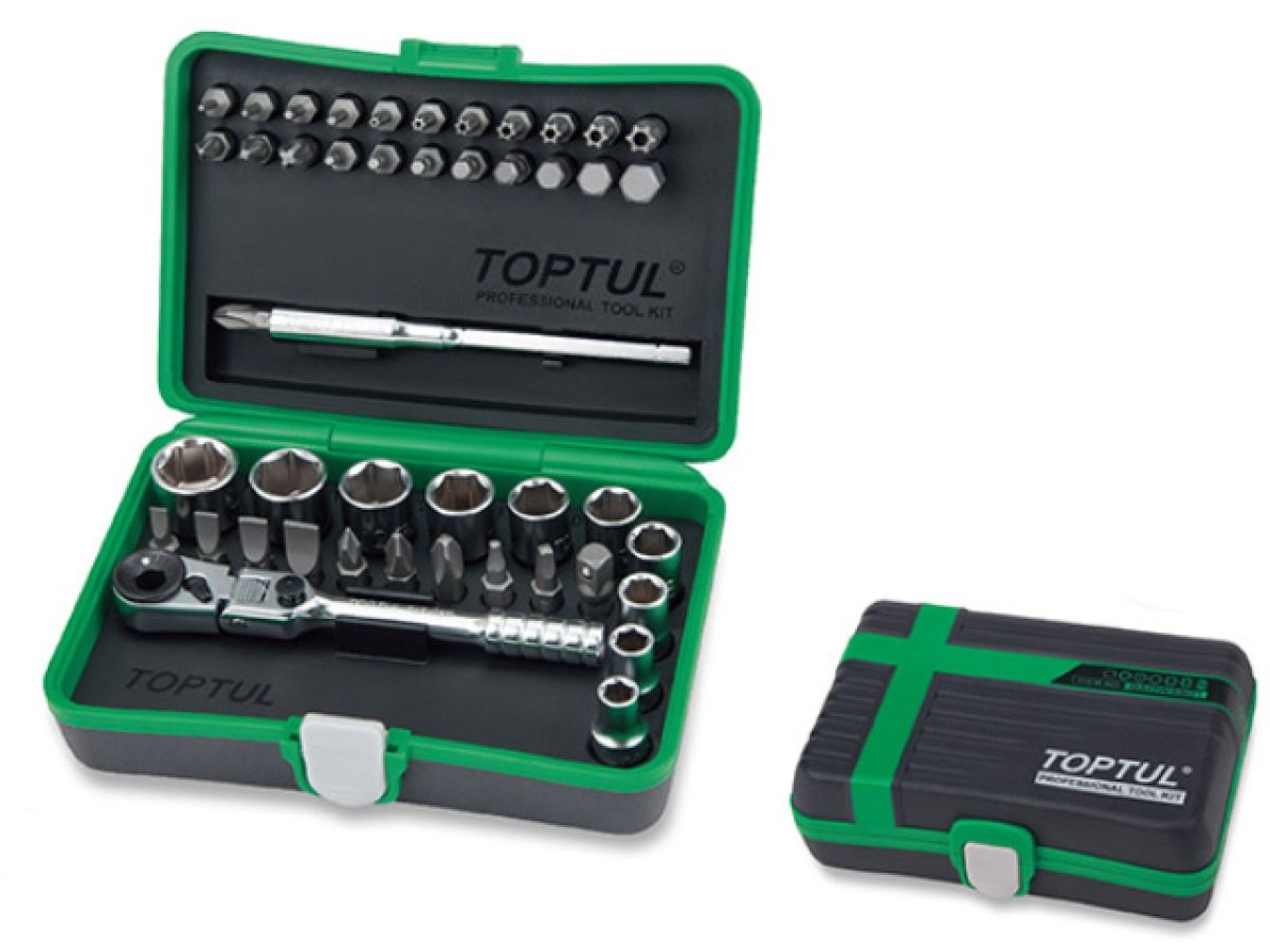 набор головок mini 1/4" 45предм. 6гр. toptul gadw4501 от BTSprom.by