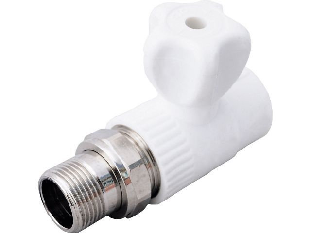 кран вент. для радиатора пп 20х1/2" прямой, бел. ртп (ростурпласт) 10531 от BTSprom.by