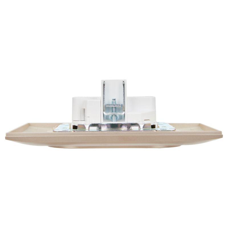  Розетка 2-м SKANDY 10А без заземл. защ. шторки в сборе SK-R09Sa песочн. IEK SK-R23-10-K98-F фото в каталоге от BTSprom.by