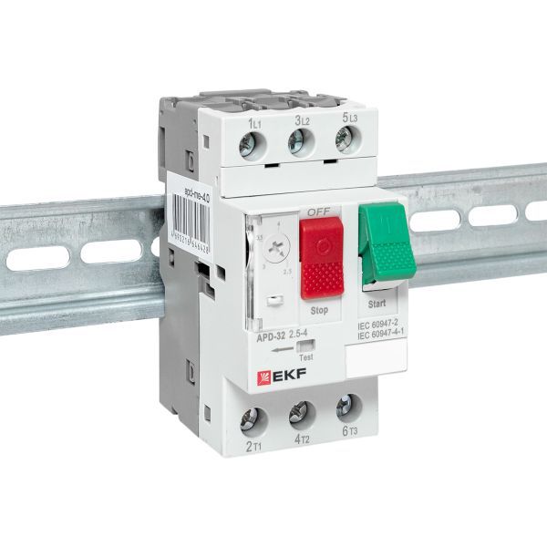  Выключатель автоматический для защиты двигателя АПД-32 2.5-4А EKF apd-me-4.0 фото в каталоге от BTSprom.by