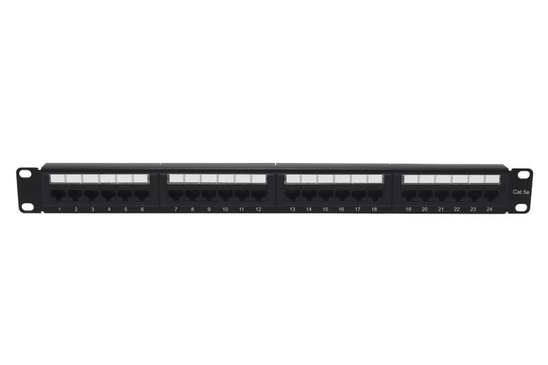 патч-панель 19 1u кат.5e неэкранир. 24 порта rj45 dual idc tokov electric tke-pp-5e-1u-24p-utp от BTSprom.by