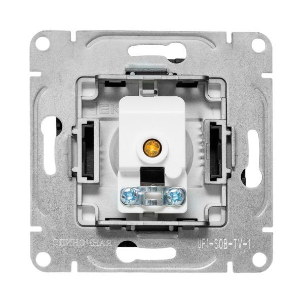  Розетка телевизионная TV 1-м СП Эпика механизм черн. EKF UP1-SOB-TV-1 фото в каталоге от BTSprom.by
